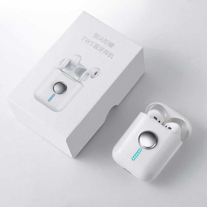 Wireless earbuds Bluetooth 5.0 pairing and connection demonstration
