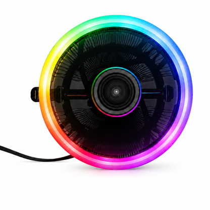 ALSEYE H120Z processorkylare sedd rakt framifrån med RGB-belysning
