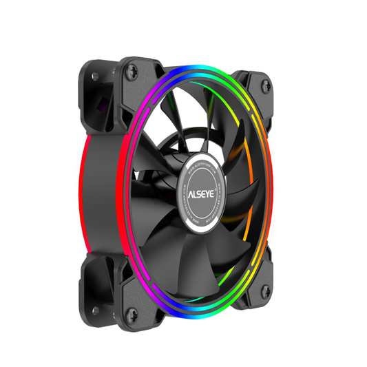 ALSEYE H120Z 120mm ARGB kylfläkt med adresserbar regnbågsbelysning