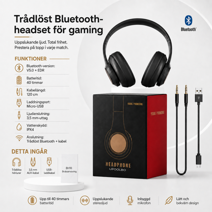 UPOOLBO BH10 förpackning med funktioner och tillbehör