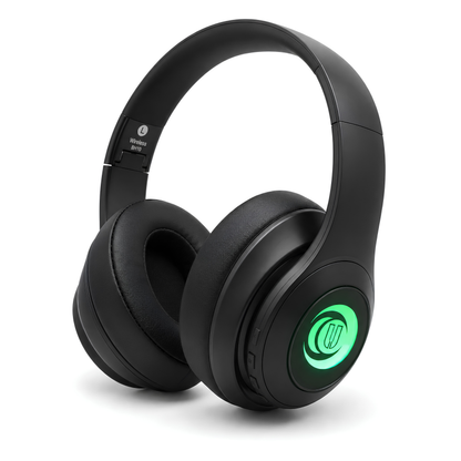 BH10 trådlöst headset med grön RGB-belysning