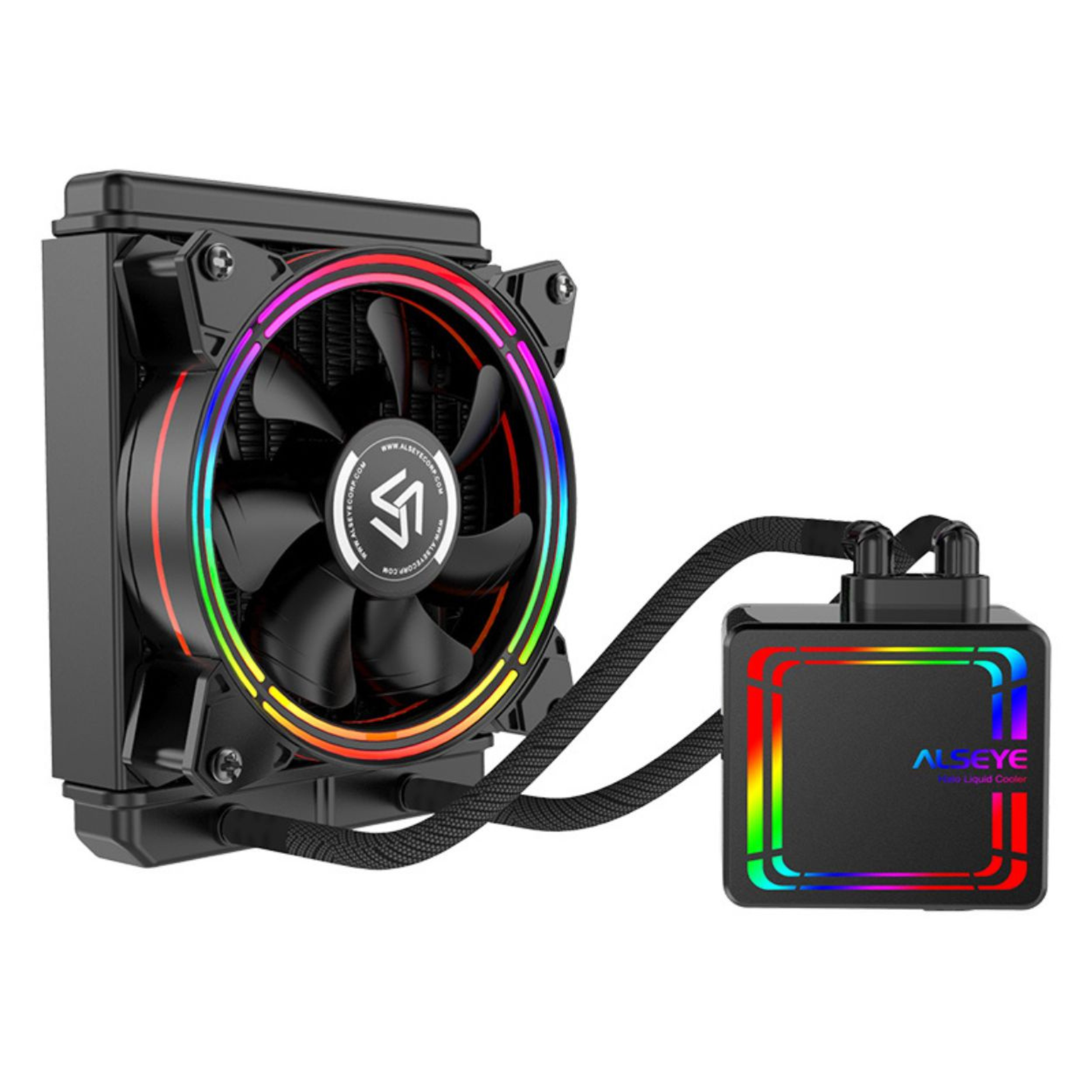 H120 all-in-one liquid cooler for gaming PC with multicolour RGB