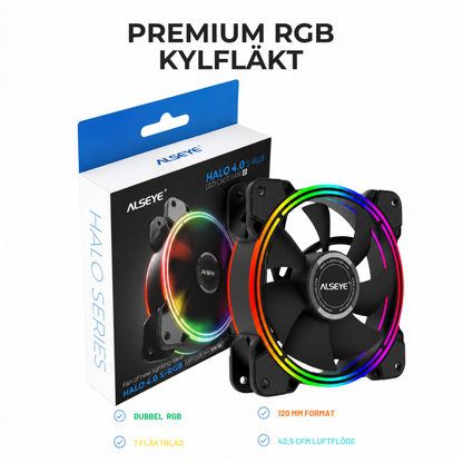 Halo 4.0 S-RGB kylfläkt 120mm i originalförpackning