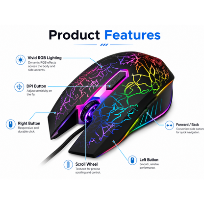 X1 gaming mouse side view showing ergonomic grip design