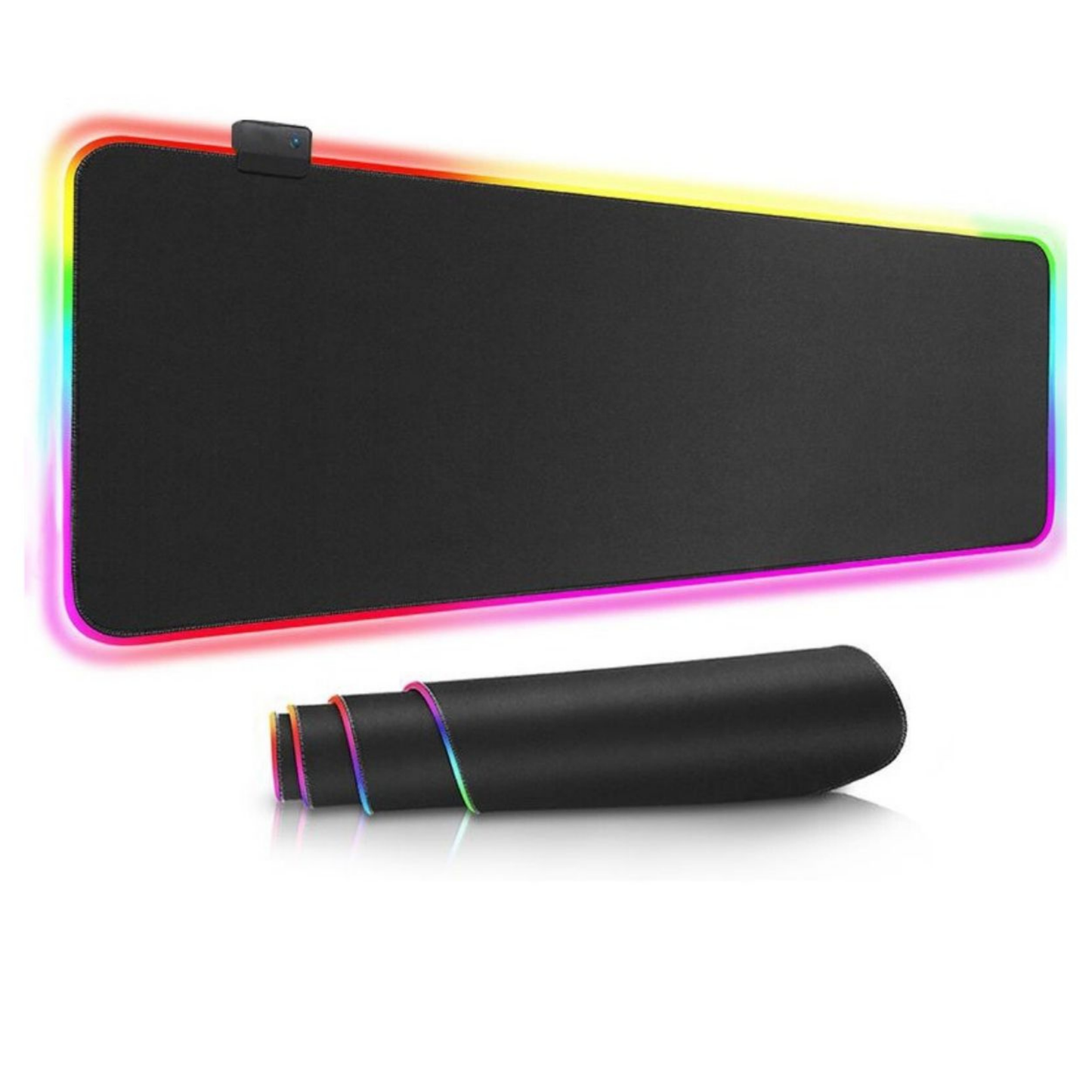 Extra stor RGB-musmatta GMS-WT-5 för gaming, platt och hoprullad