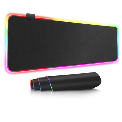 Extra stor RGB-musmatta GMS-WT-5 för gaming, platt och hoprullad