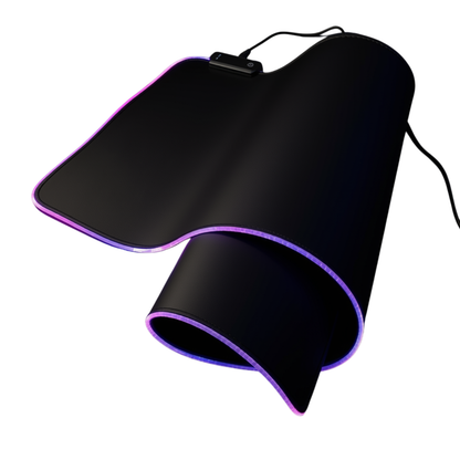 GMS-WT-5 gamingmusmatta hoprullad med lila RGB-kant