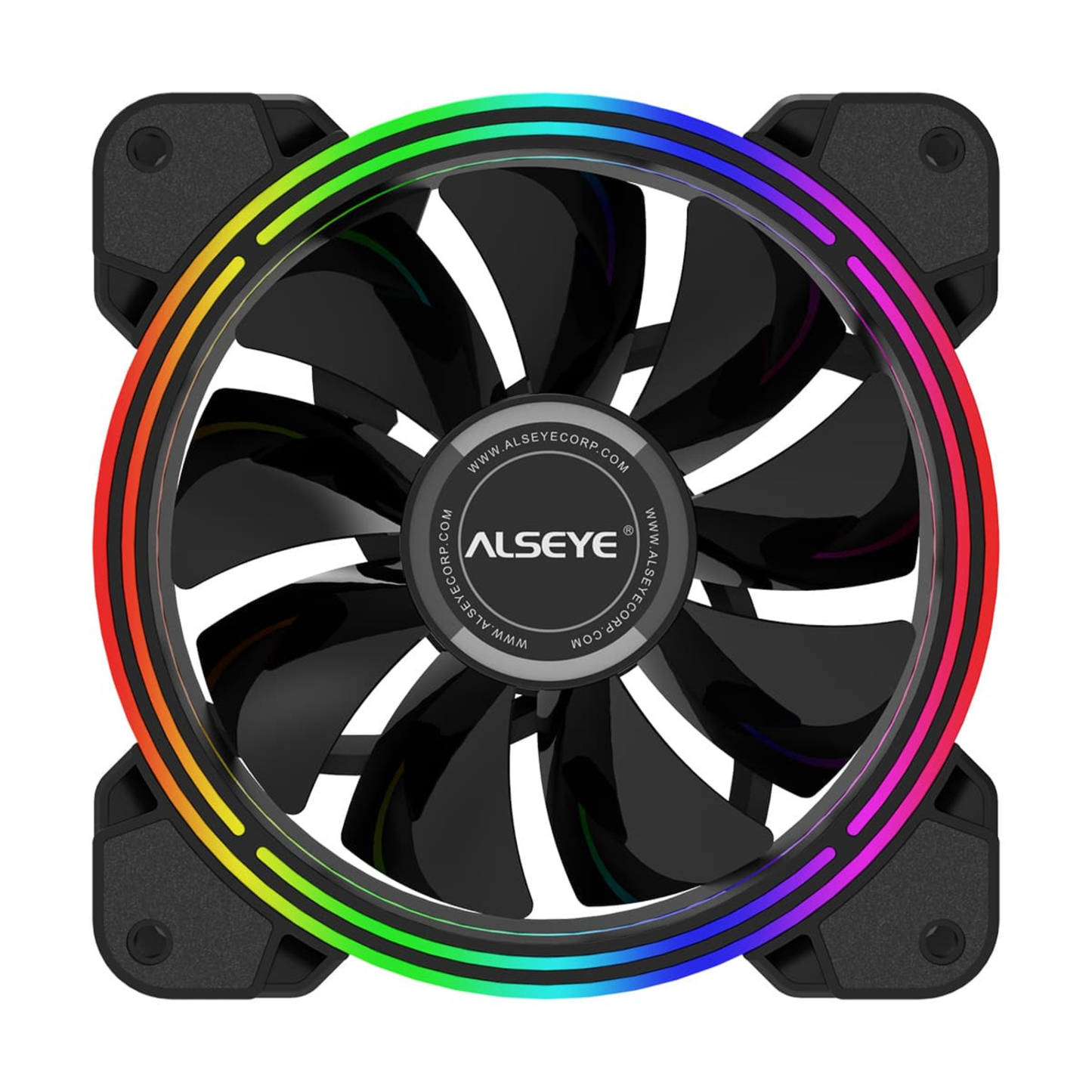 RGB fläkt, RGB-ring kylfläkt, ring-belyst fläkt