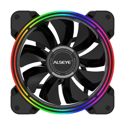 RGB fläkt, RGB-ring kylfläkt, ring-belyst fläkt