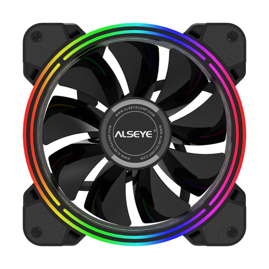RGB fläkt, RGB-ring kylfläkt, ring-belyst fläkt