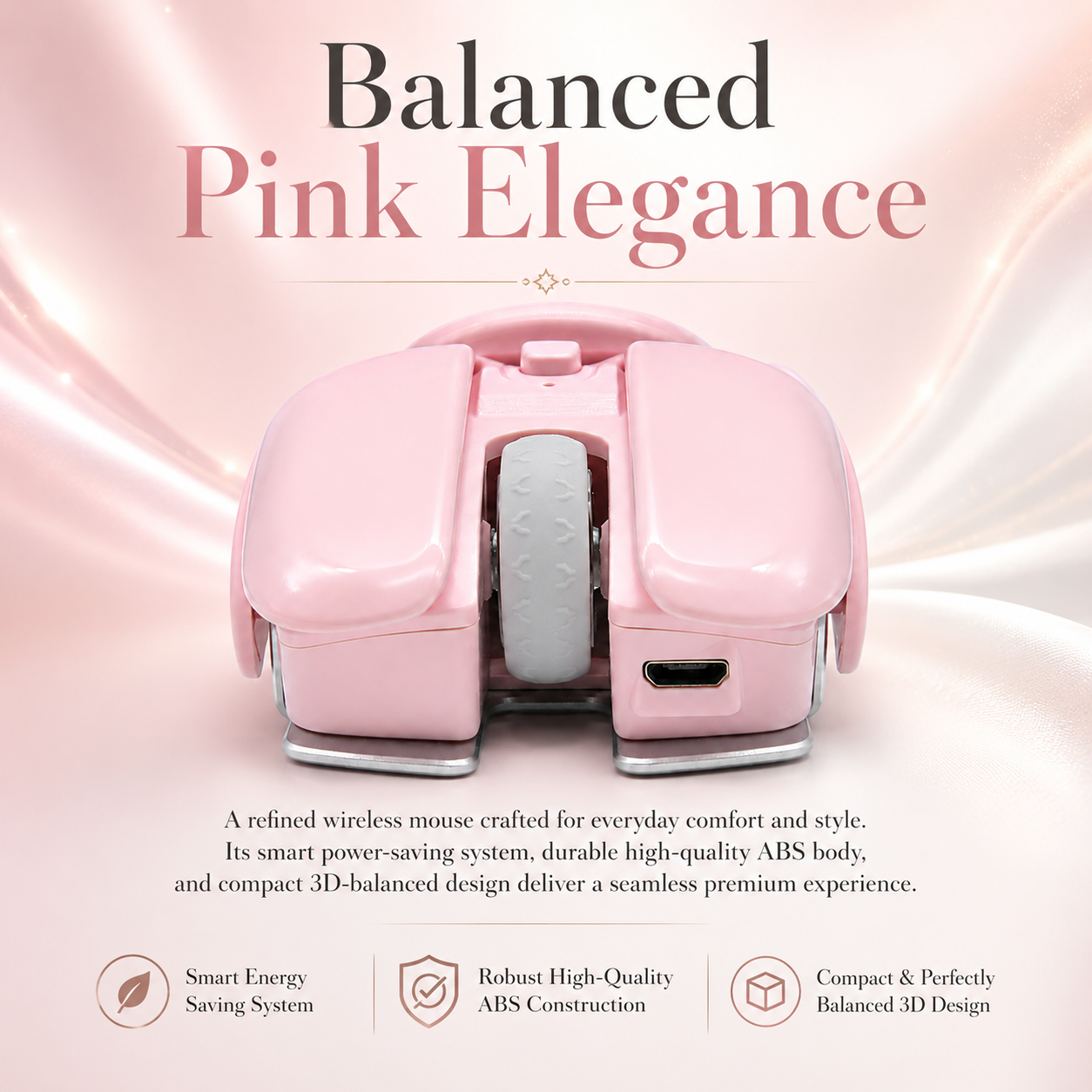 UPOOLBO T37 Rosa elegant och balanserad design