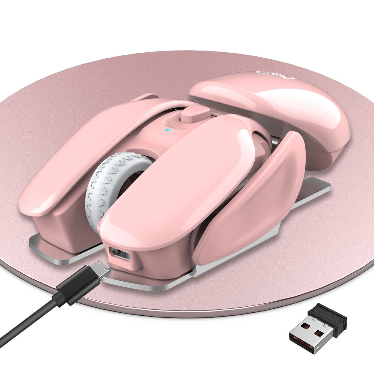 UPOOLBO T37 Rosa med Micro-USB laddningskabel