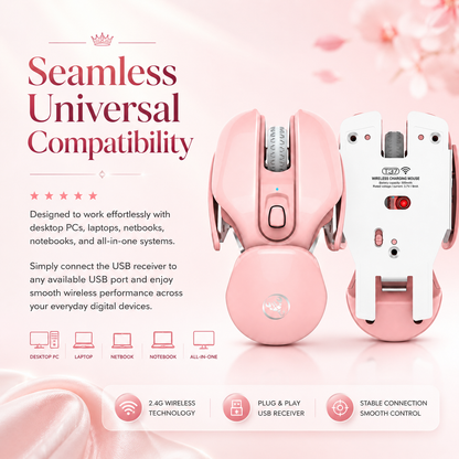 UPOOLBO T37 Rosa kompatibel med dator, laptop och netbook