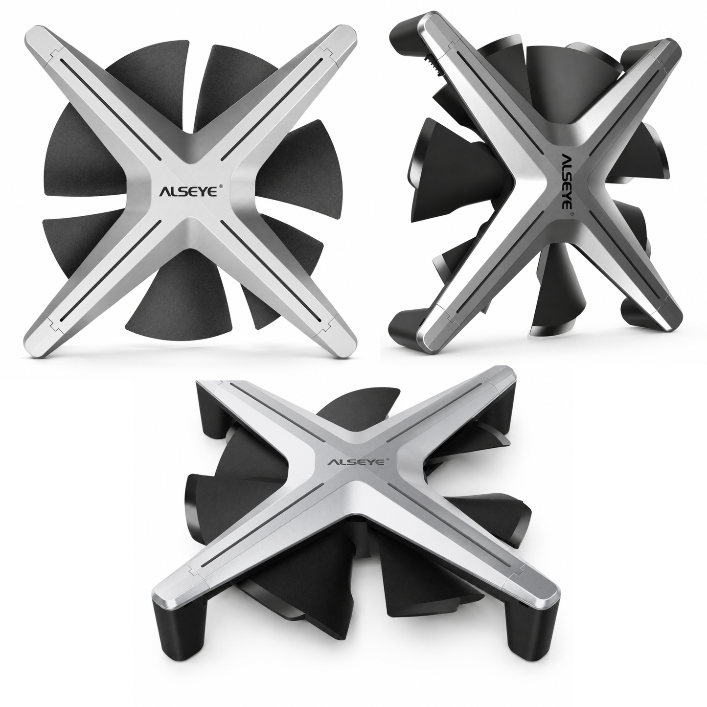 RF remote control included with 3-pack 120mm ARGB fans